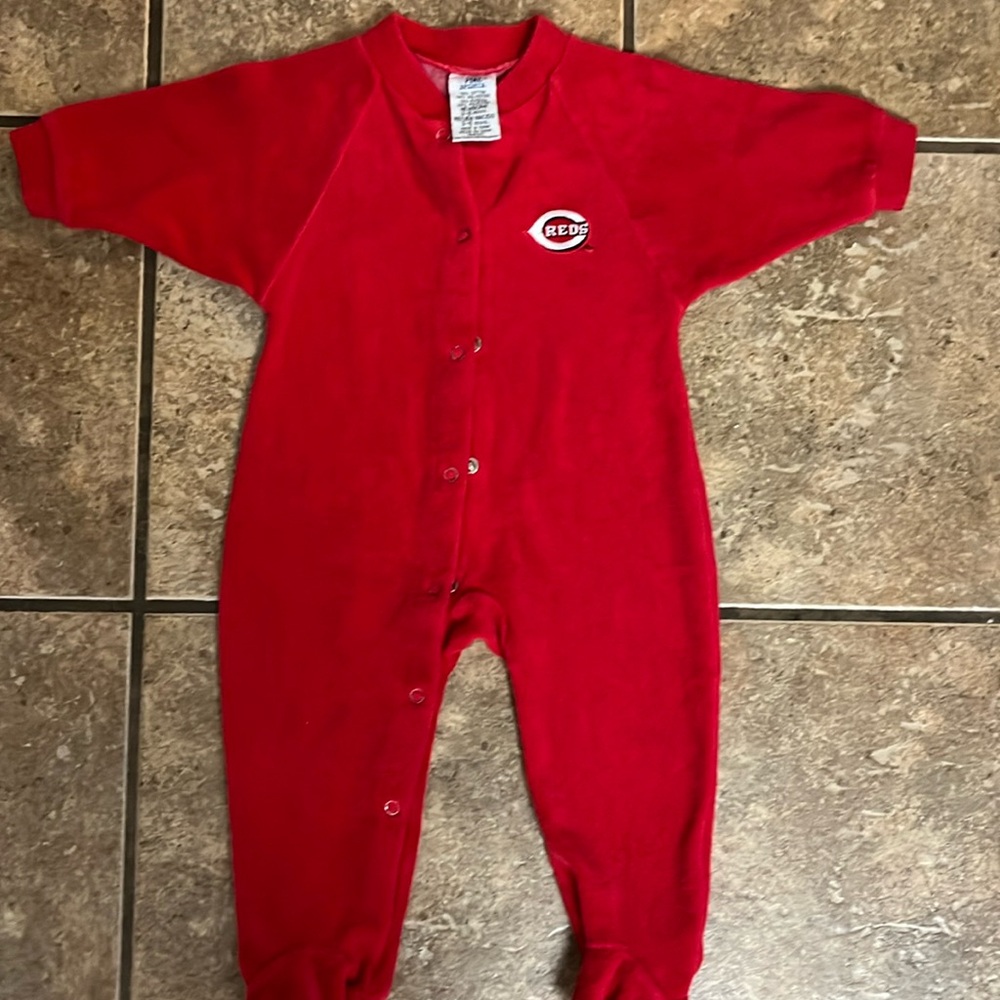 Newborn 3-6 months Reds onesie